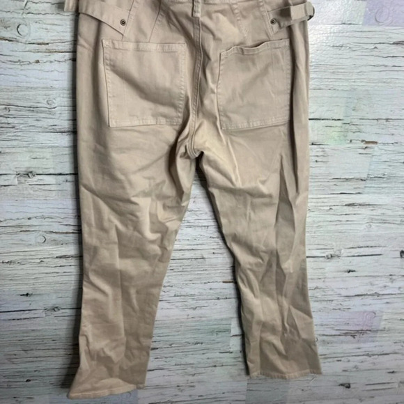 Anthropologie khaki tan pants cropped size 26 - Picture 6 of 7